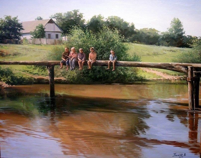Детство - речка, деревня - оригинал