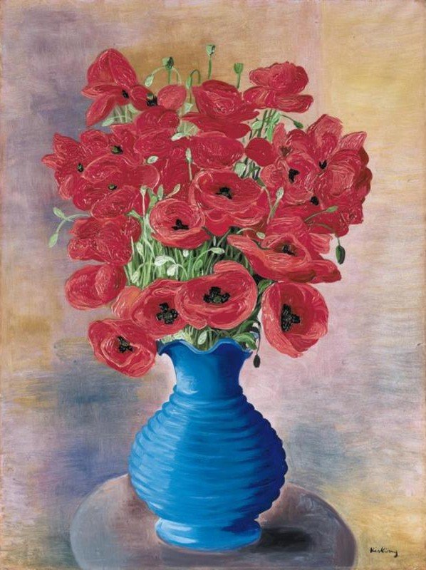 роскошные маки - ваза, кислинг, маки - оригинал