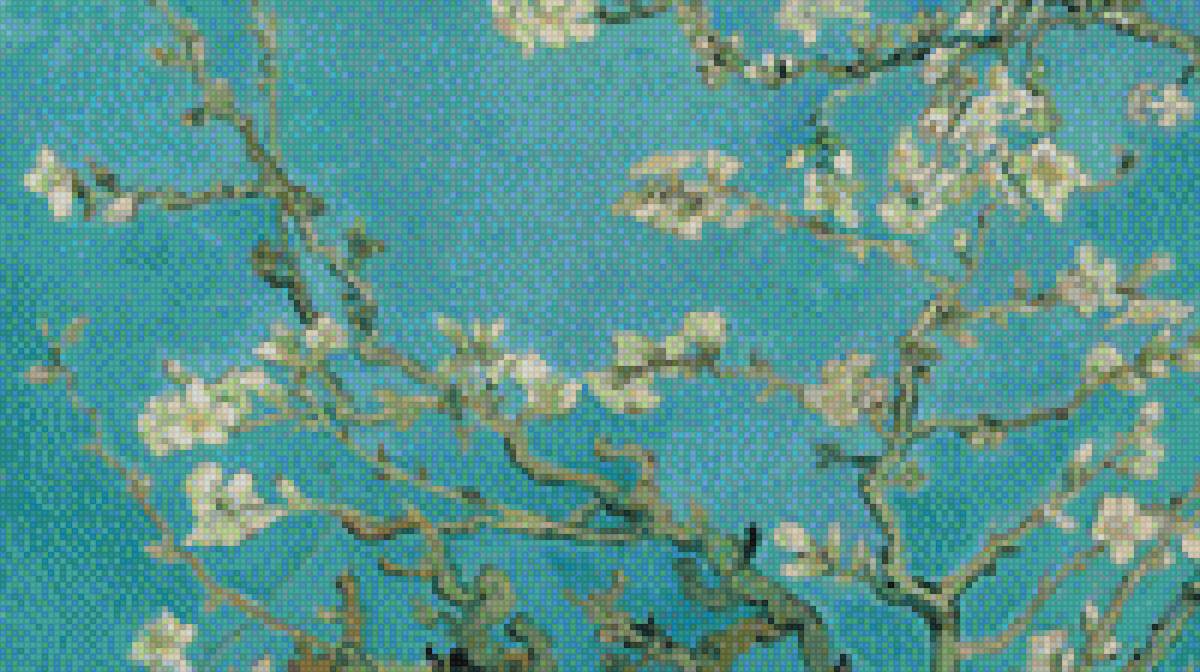 Ван Гог Ветка цветущего миндаля - предпросмотр