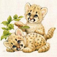 Схема вышивки «звери»