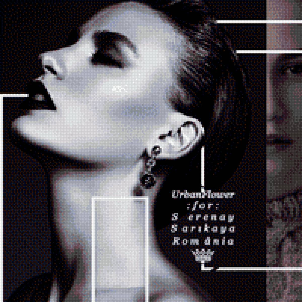 Серенай Сарыкая - девушка, турция, актриса, красотка, сериал, черно-белое - предпросмотр