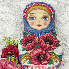 Схема вышивки «матрешка»