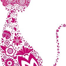 Схема вышивки «кот»