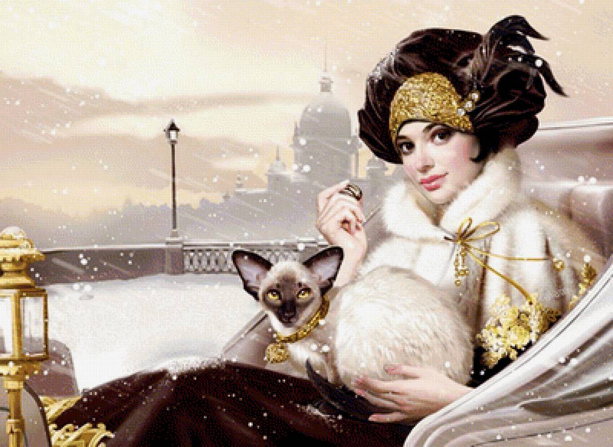 зимняя прогулка - люди, природа, зима - предпросмотр