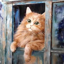 Схема вышивки «Котик»