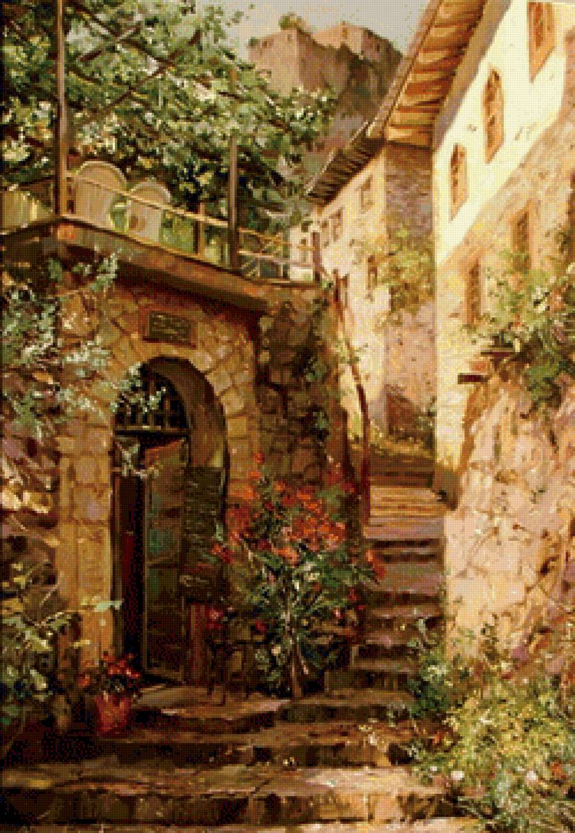 лестница - город, лестница - предпросмотр