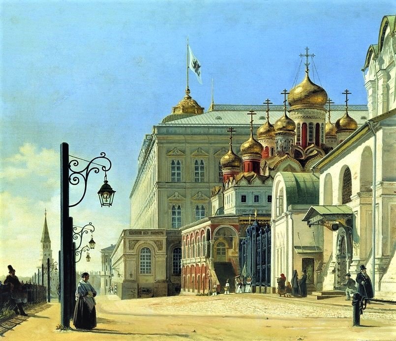 Старая Москва1 - живопись, картина, город - оригинал