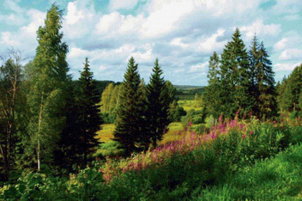 летние склоны - цветы, горы, лето - предпросмотр