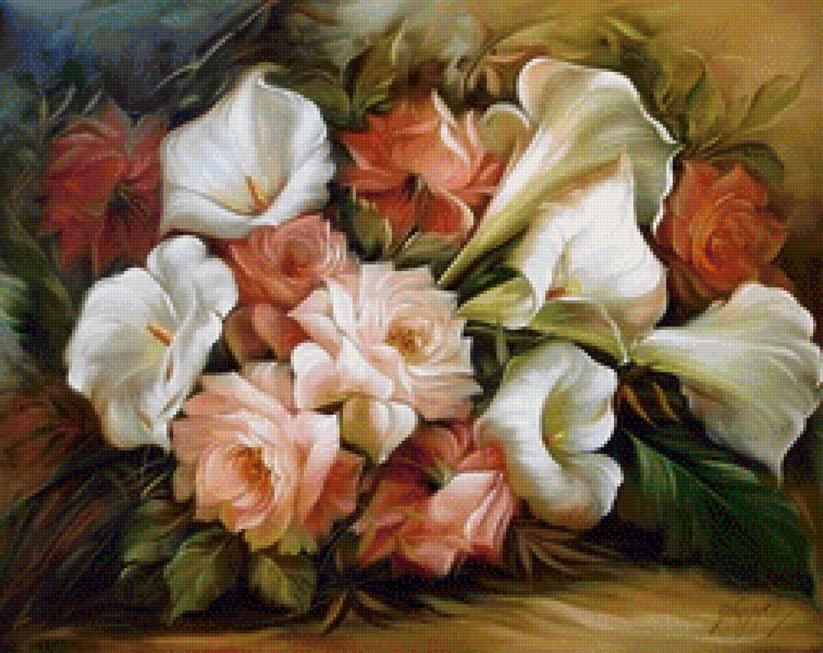 букет под старину - букеты, цветы - предпросмотр