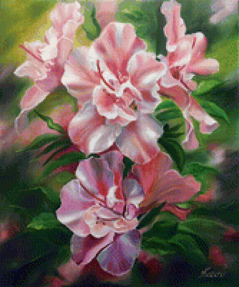 розовые цветы - цветы - предпросмотр