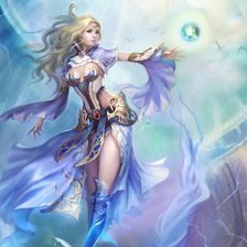 Схема вышивки «воительница»