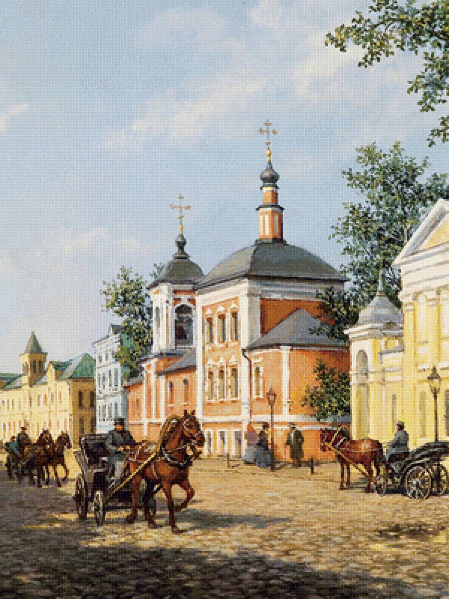 по мостовой - природа, картина - предпросмотр