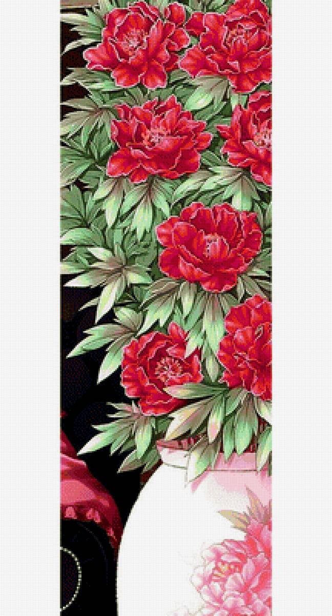 Пионы в вазе - цветы, букет - предпросмотр