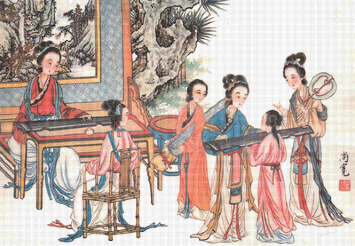 гейши - картина - предпросмотр