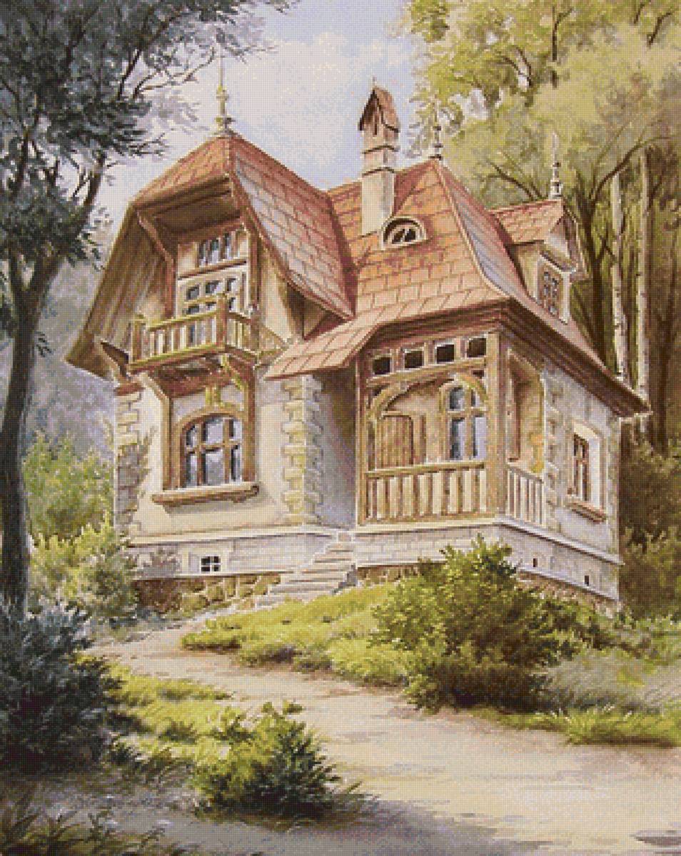 Дом в лесу - предпросмотр