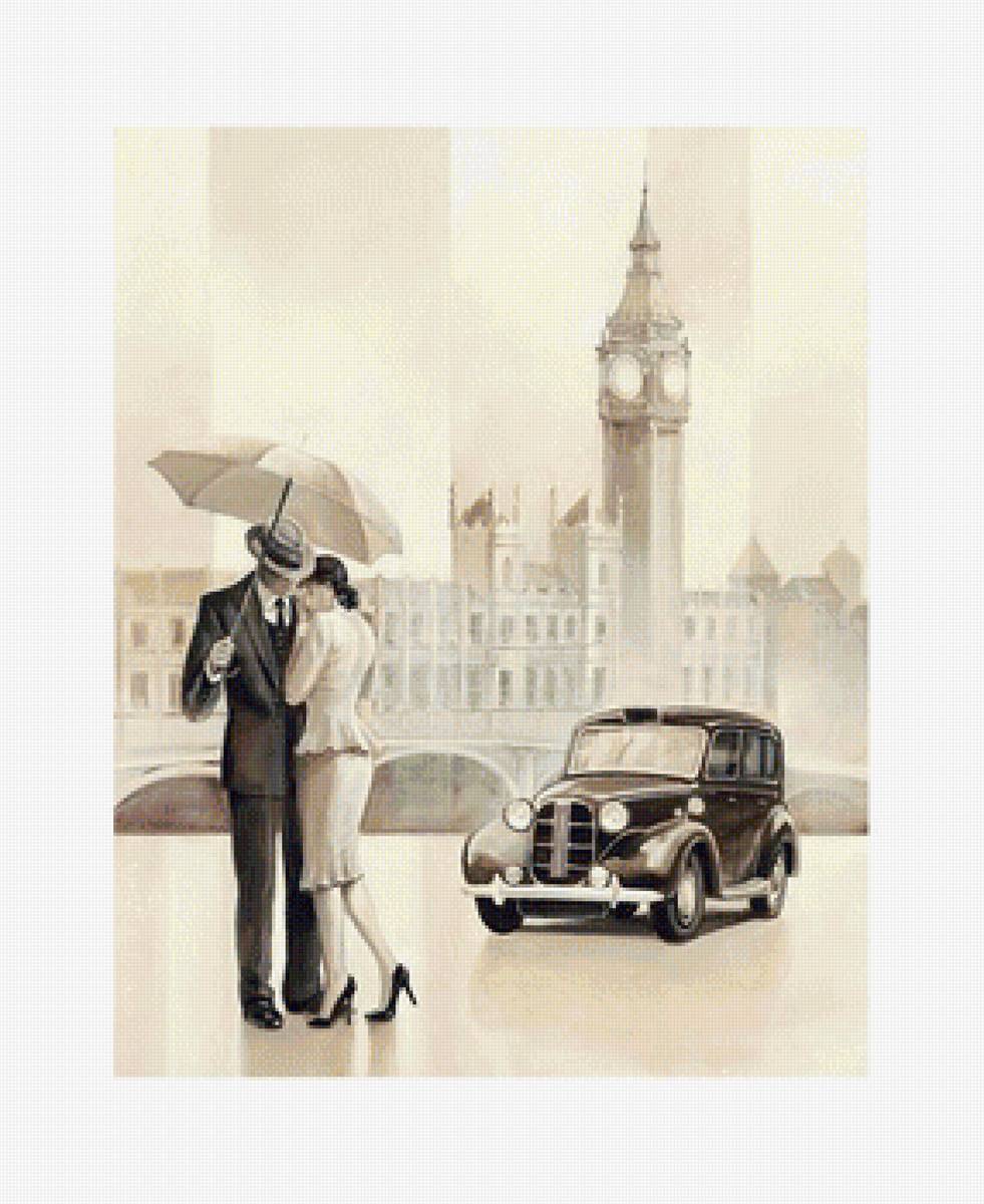 Город - машина, лондон, пара - предпросмотр