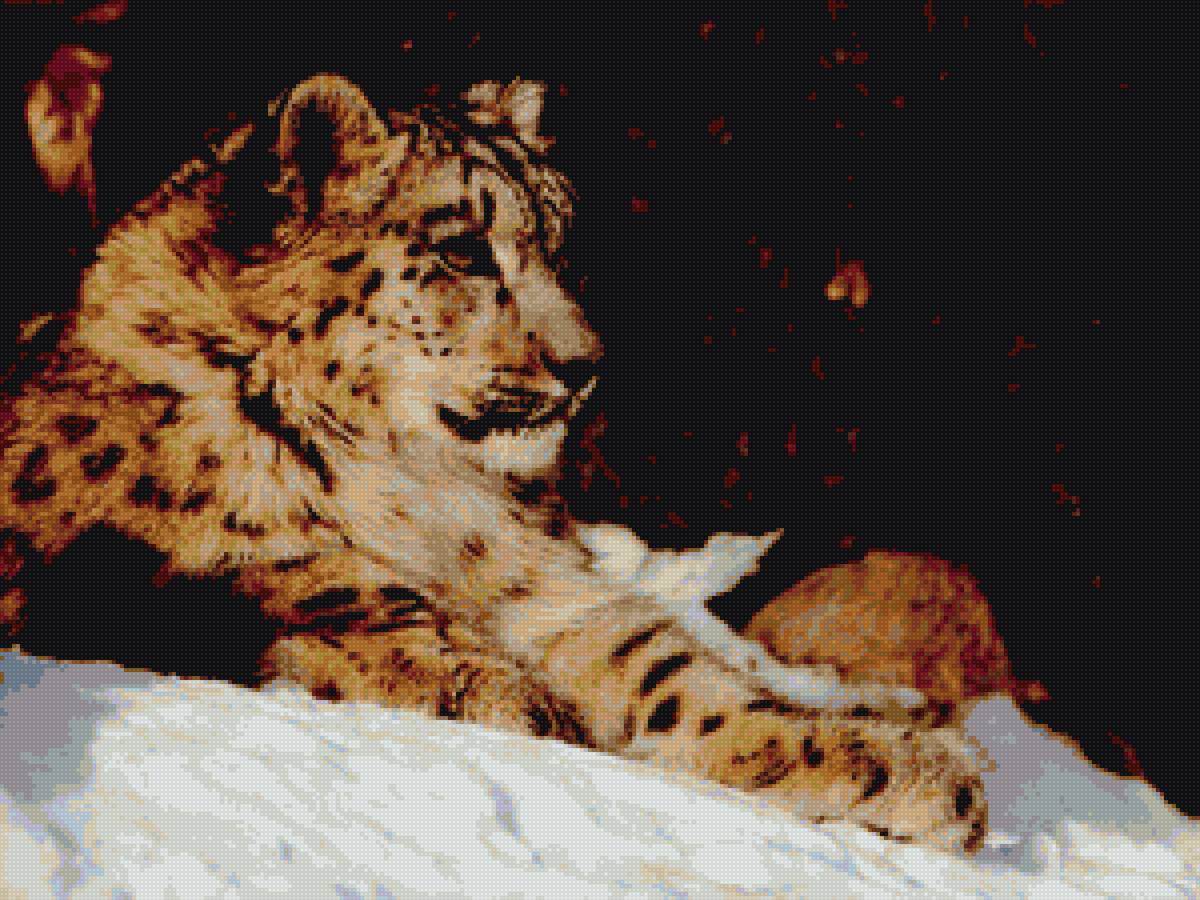 Барс 3 - ирбис, барс, зима - предпросмотр