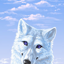 Схема вышивки «волк»