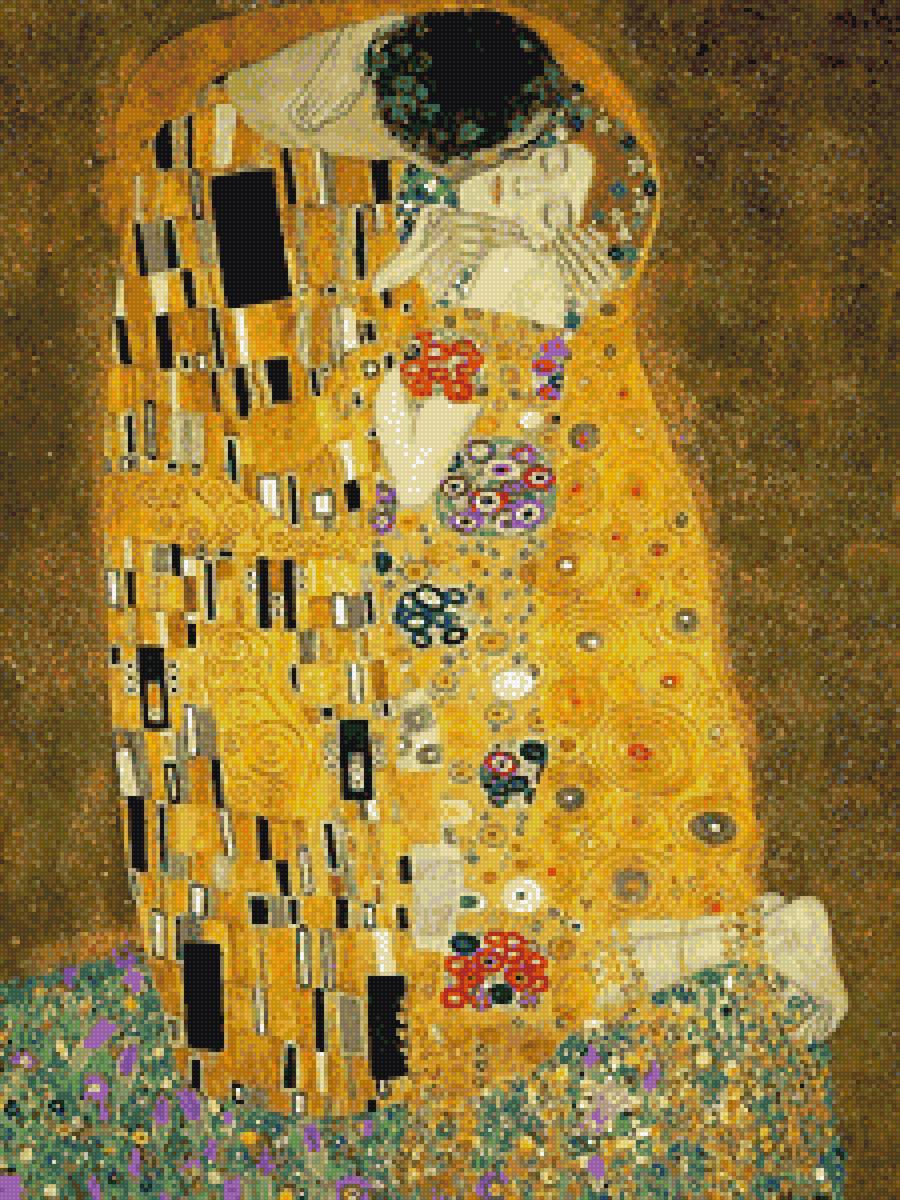 Густав Климт "Поцелуй" - климт, поцелуй, живопись, картина, любовь - предпросмотр