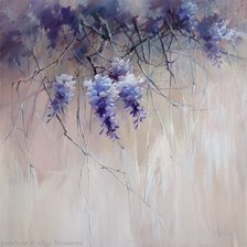 Схема вышивки «Вистерия, акварель»