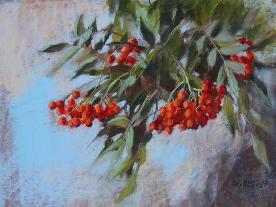 Рябина пастель - оригинал