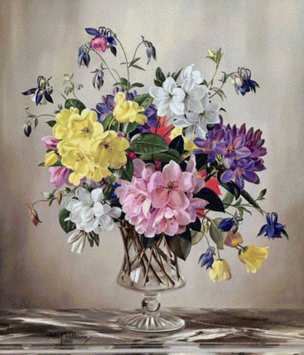 НАТЮРМОРТ С ЦВЕТАМИ - натюрморт с цветами - предпросмотр
