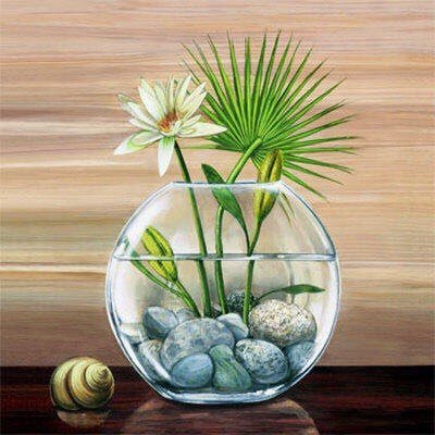 лилия, аквариум, - лилия, цветы, аквариум - оригинал