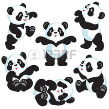 Схема вышивки «Панда»