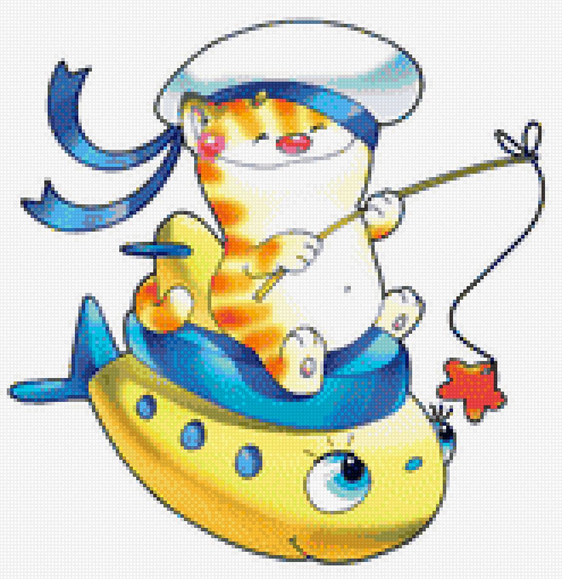 Рыбачок - детские, кот - предпросмотр