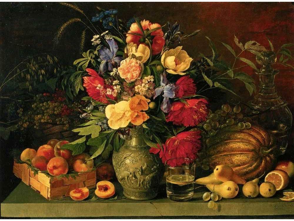 Цветы и плоды. Хруцкий - оригинал