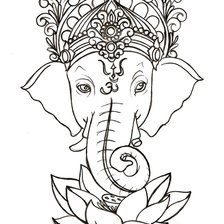 Схема вышивки «Ганеша»