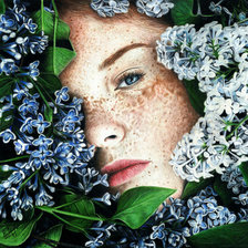 Схема вышивки «девушка»