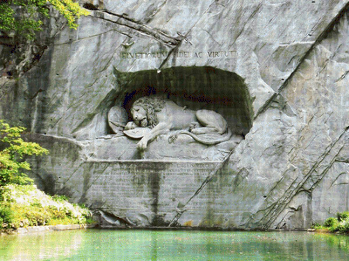 Лев в Люцерне - лев - предпросмотр