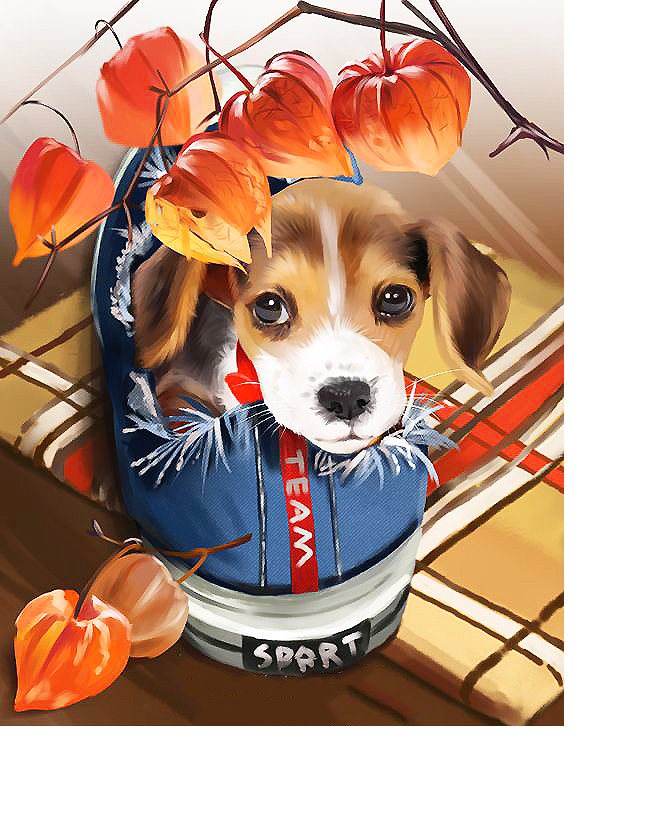 Серия "Собаки". Детская - собаки, животные - оригинал