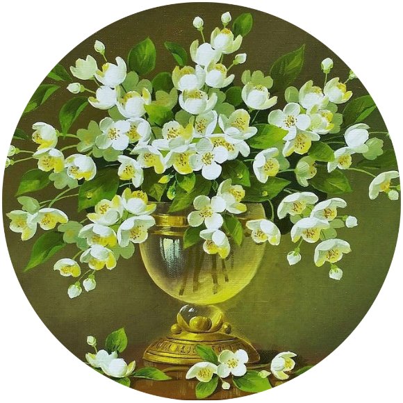 Букет в вазе - белые цветы, цветы, ваза - оригинал