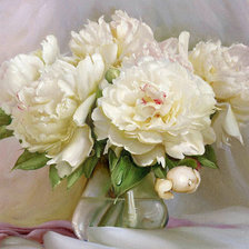 Схема вышивки «пионы»