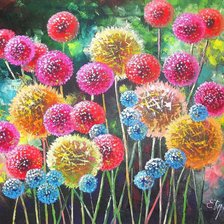 Схема вышивки «Веселые одуванчики»