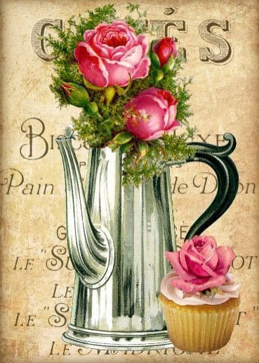 kanvica na kávu,ruže - оригинал