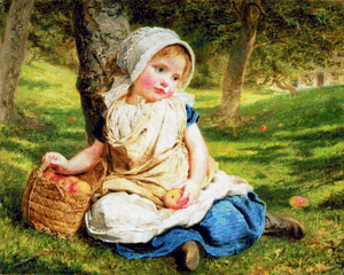 ДЕВОЧКА С ЯБЛОКАМИ Худ. СОФИ АНДЕРСОН - яблоки, девочка - предпросмотр