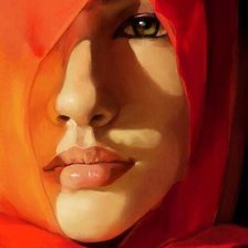 Схема вышивки «kobieta w czerwieni»