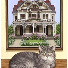 Схема вышивки «кот»