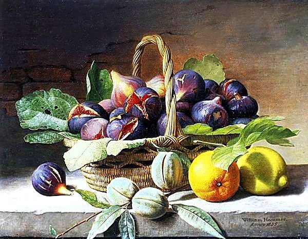 Натюрморт с инжиром. - натюрморт. живопись., инжир - оригинал