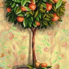 Схема вышивки «Апельсиновое дерево»