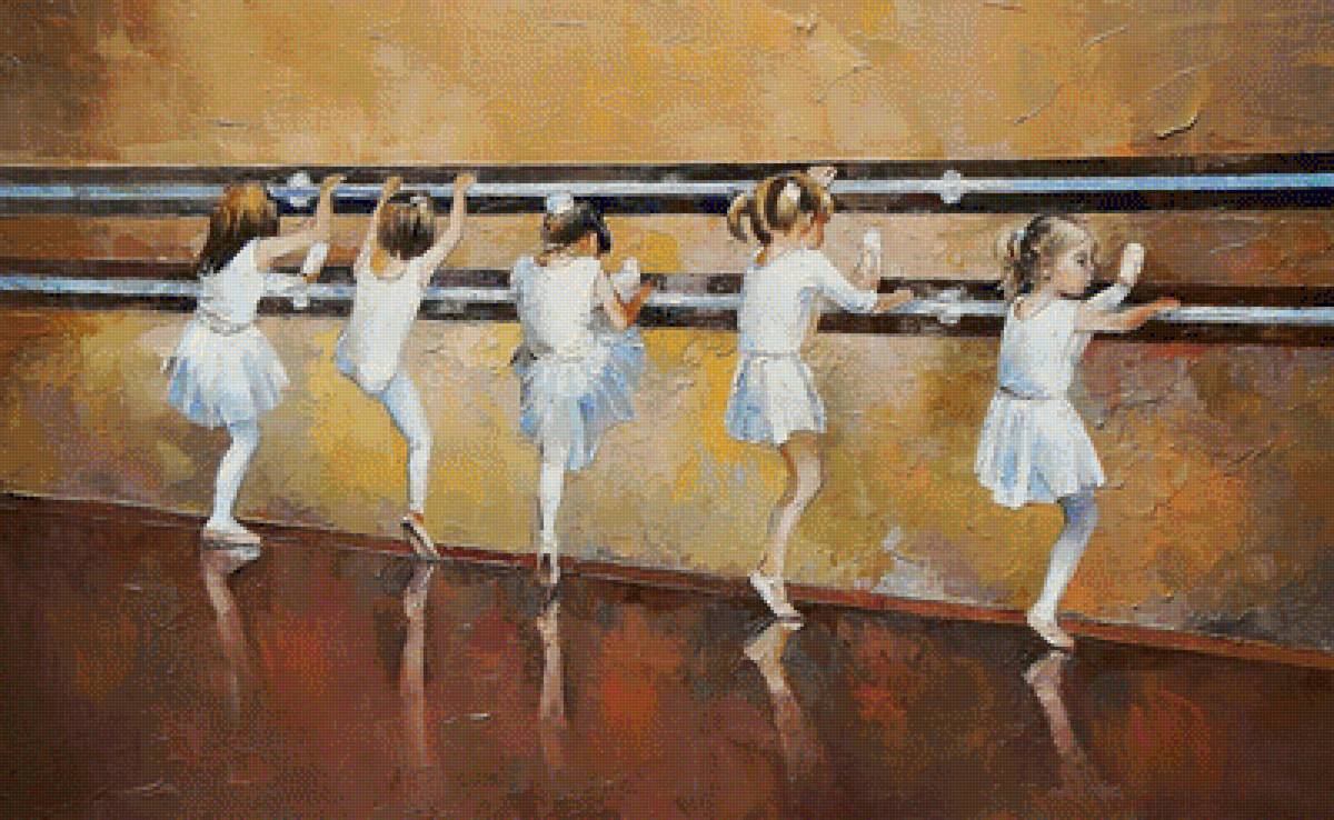 Балерины. - картина, живопись., балерины - предпросмотр