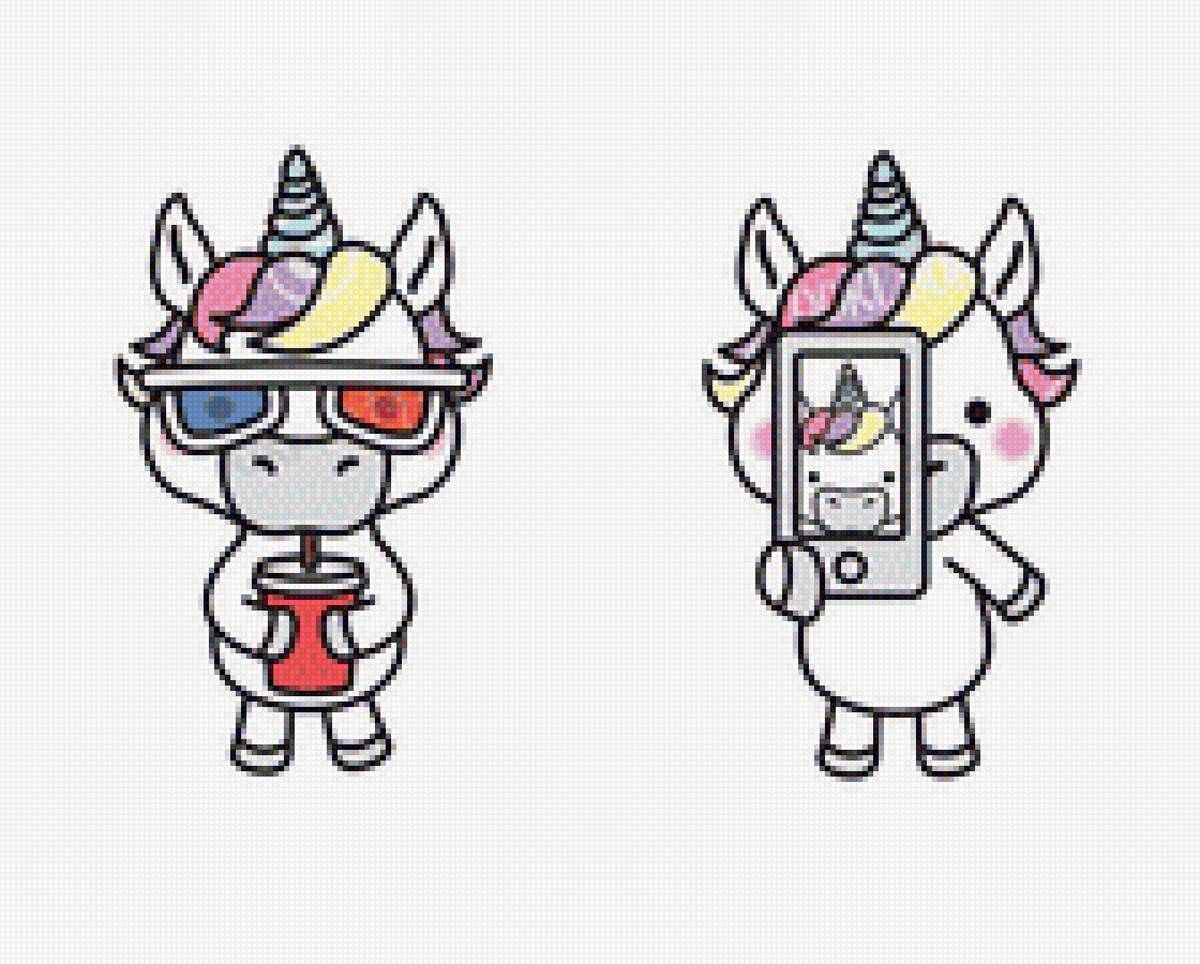 единорожки - единорог, аниме, мультфильм, unicorn - предпросмотр