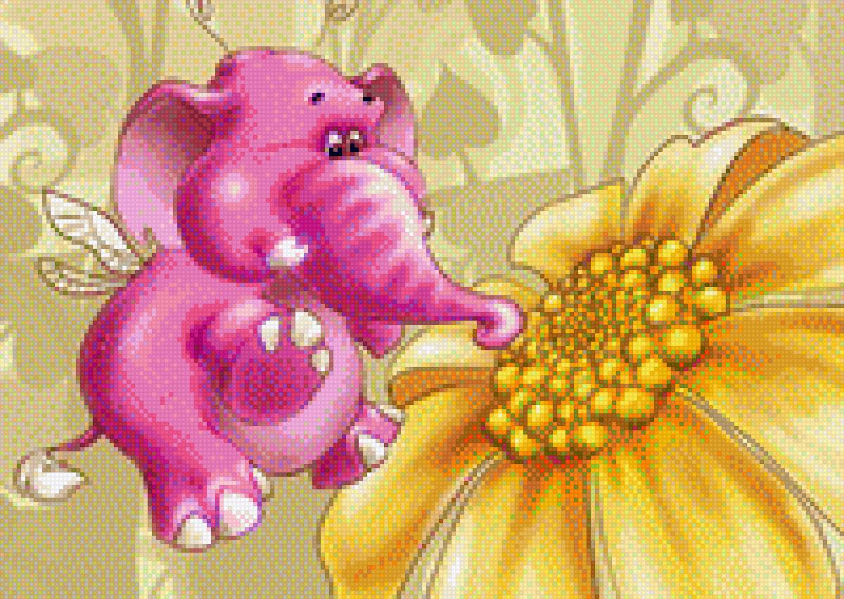 розовий слон 2 - слон, слоник - предпросмотр