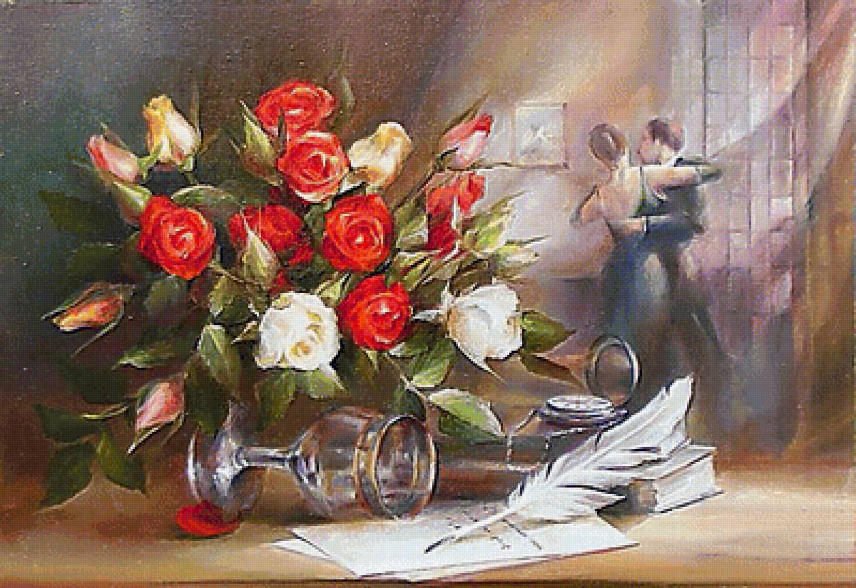 Натюрморт. - цветы, натюрморт, живопись. - предпросмотр