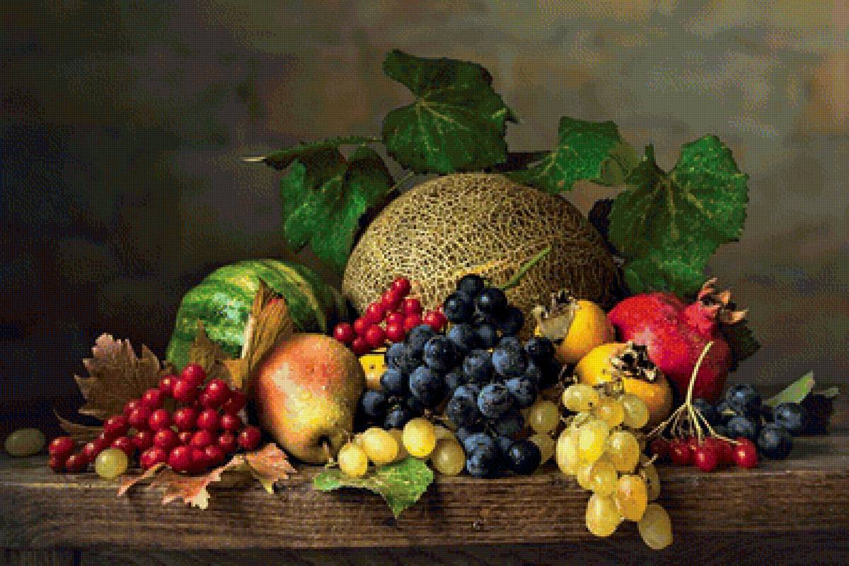 натюрморт1-17 - фрукты, живопись, натюрморт, картина - предпросмотр