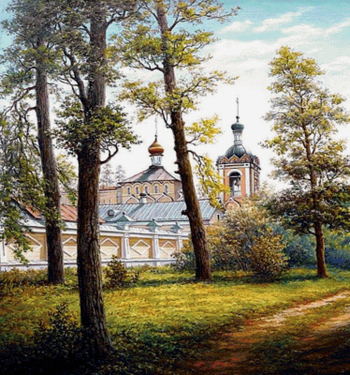 летняя картина - картина, природа - предпросмотр