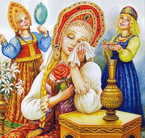 сказка - природа, картина, люди - оригинал